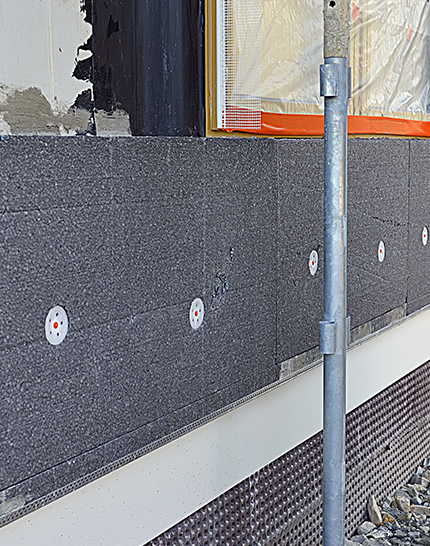 gros plan isolant exterieur