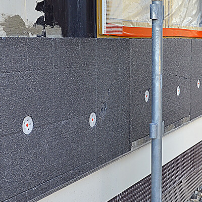 Ravalement façade gros plan