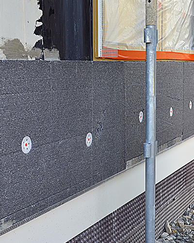 Ravalement façade gros plan